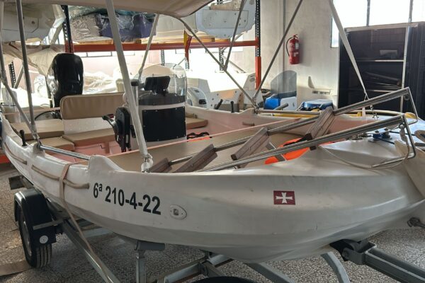 Barco P430 de ocasión Barco de pesca de ocasión modelo P430 con mercury 25 polietileno